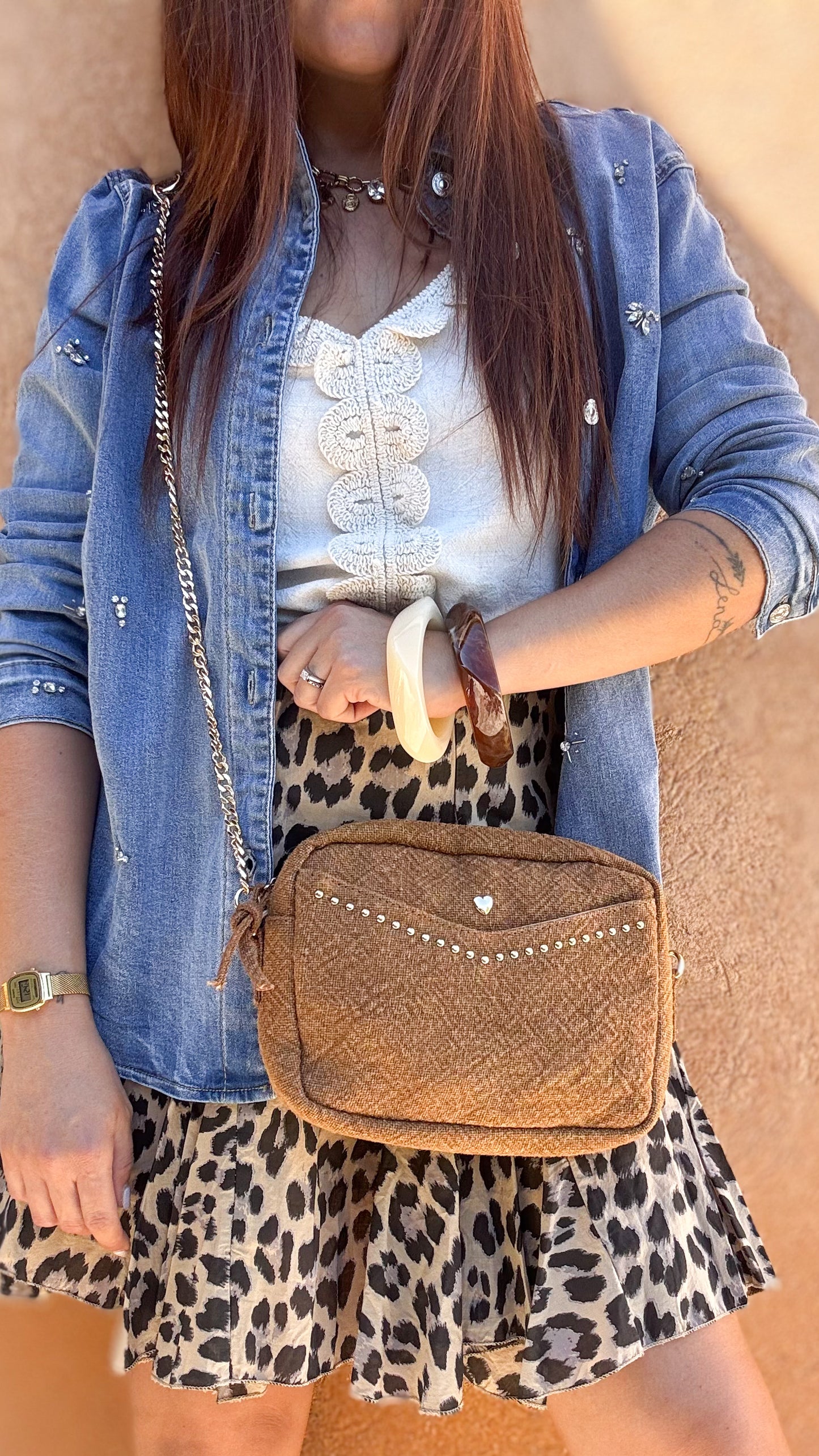 Sac en lin cognac - Rayon Doré