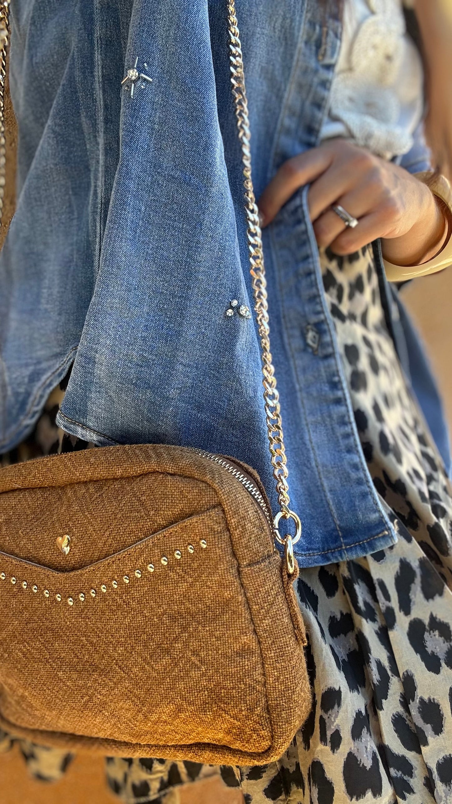 Sac en lin cognac - Rayon Doré