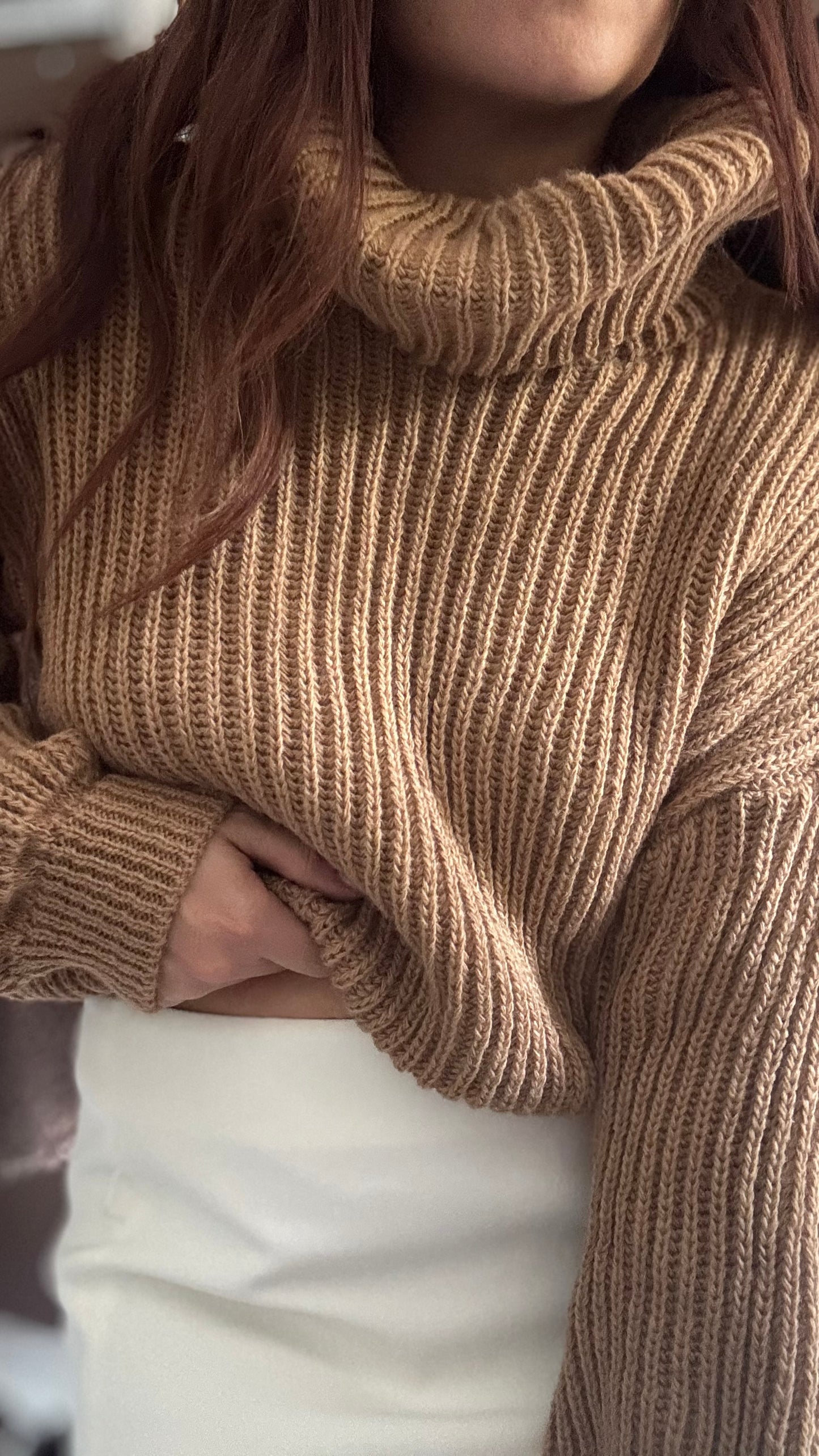 Pull Col Roulé Camel