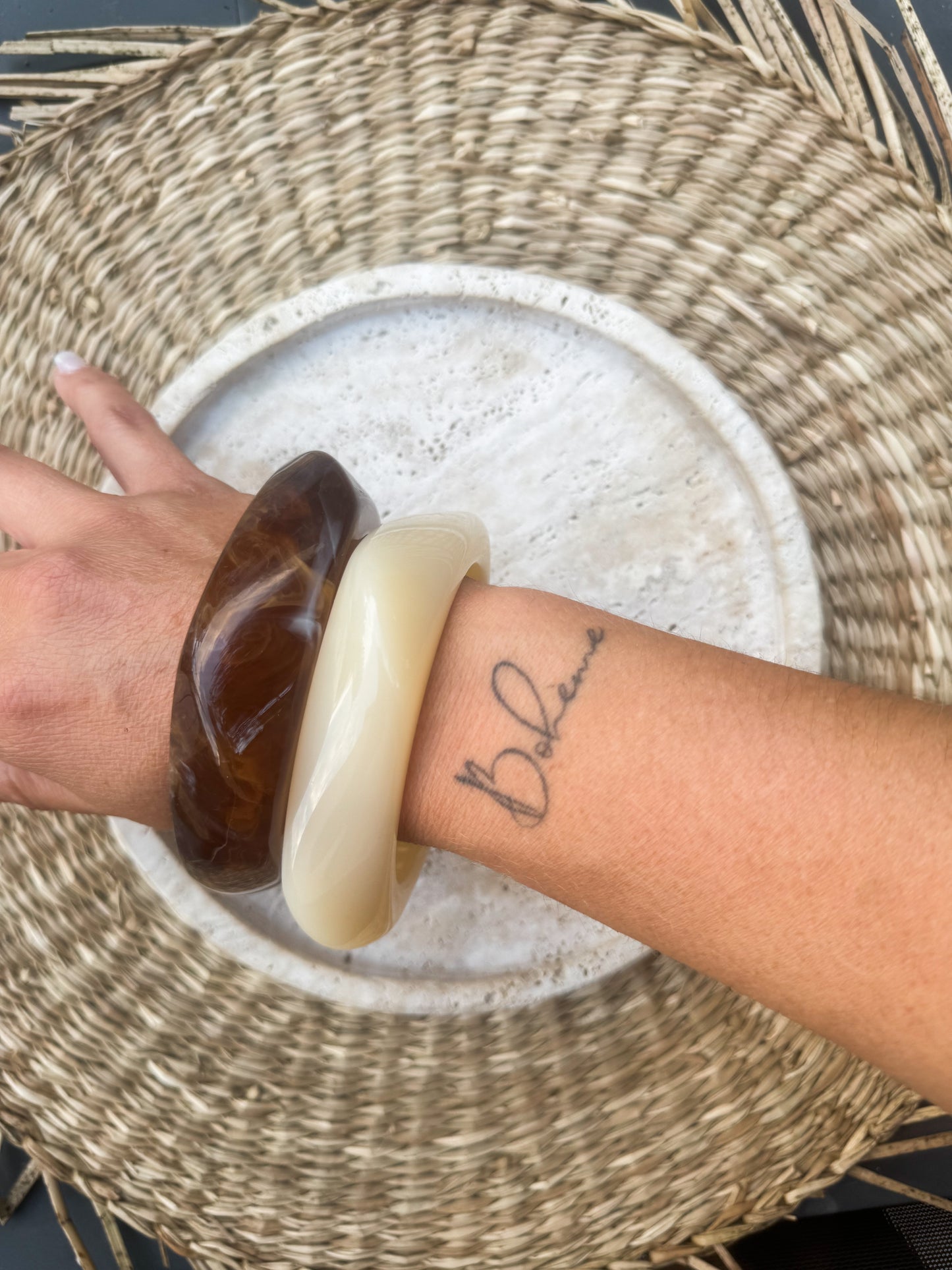 Bracelet en Résine - Éclats Solaires