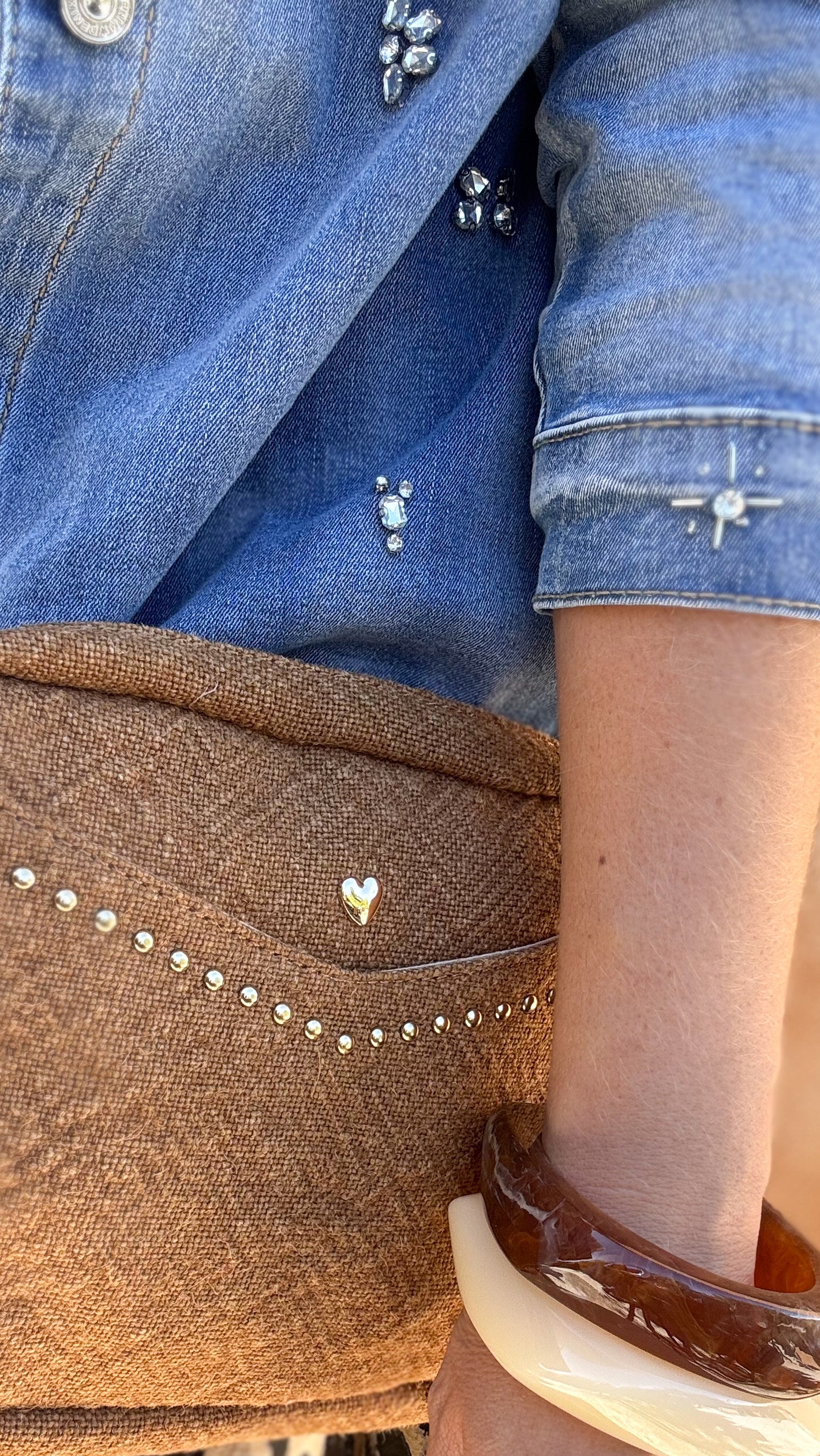 Sac en lin cognac - Rayon Doré