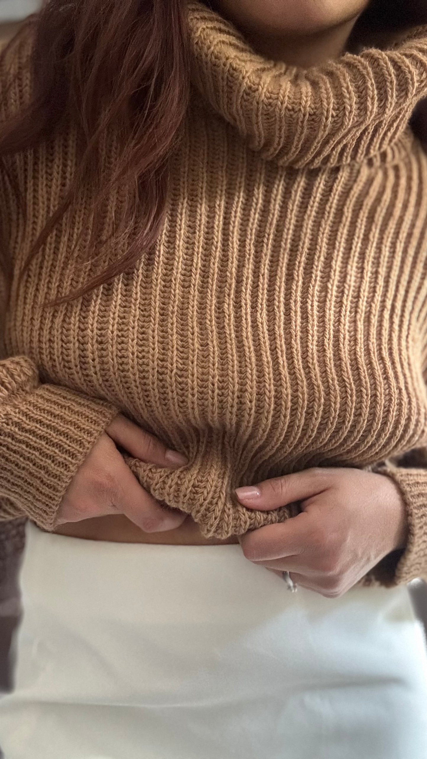 Pull Col Roulé Camel