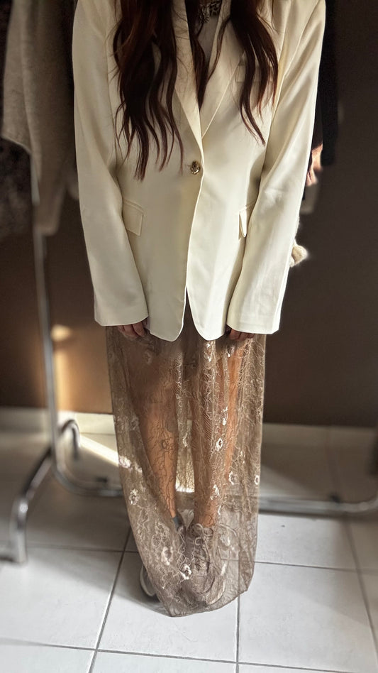 Jupe Dentelle - Beige