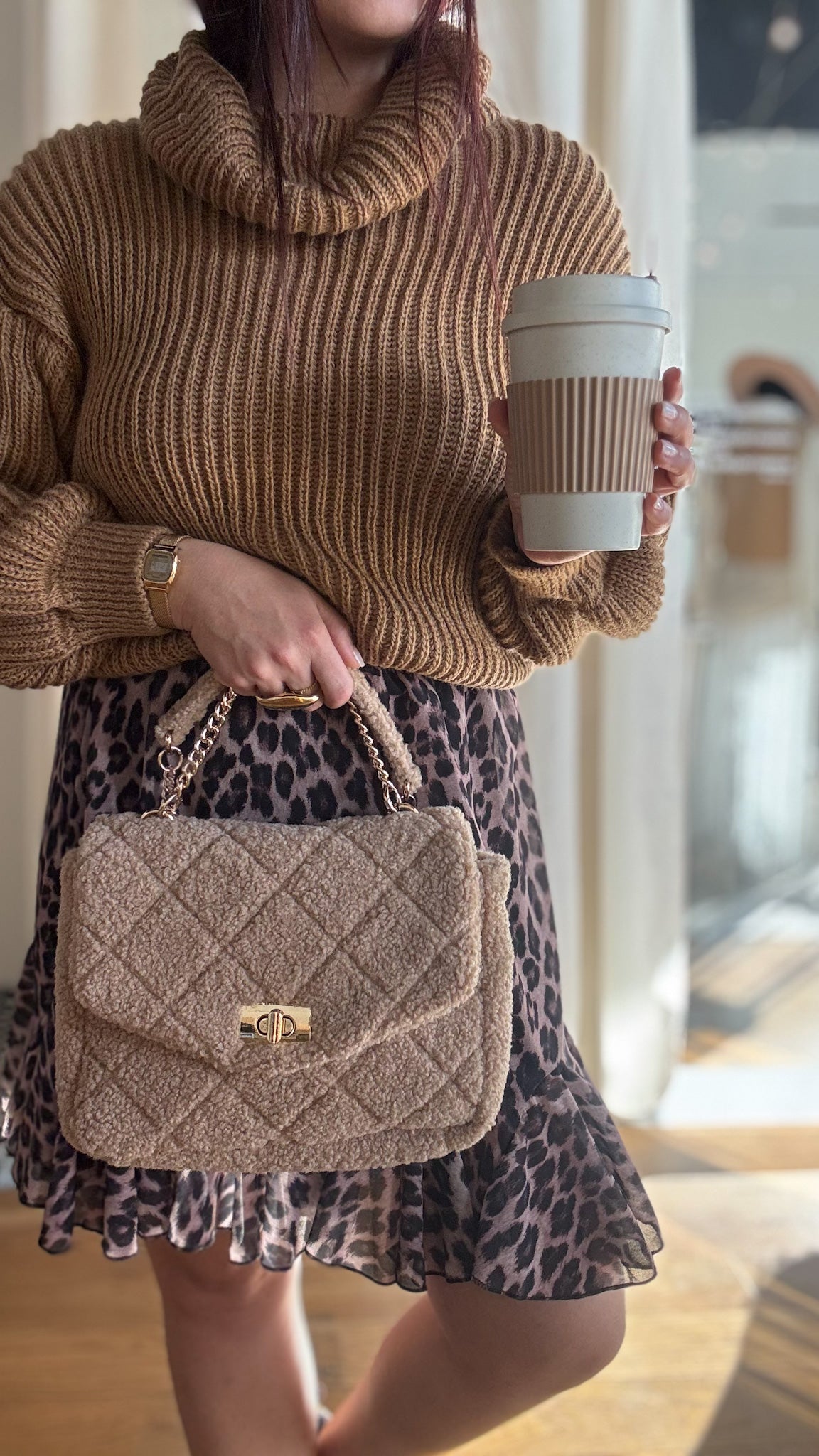 Sac Beige Moumoute – Détails Dorés