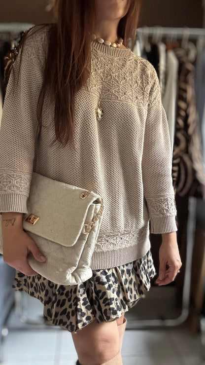 Jupe évasée Léopard