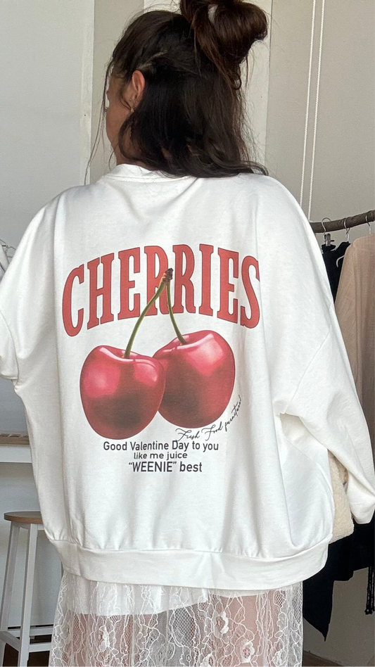 Pull Cherries - Blanc