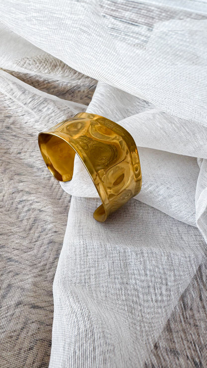 Bracelet Manchette Doré - Sunkissed