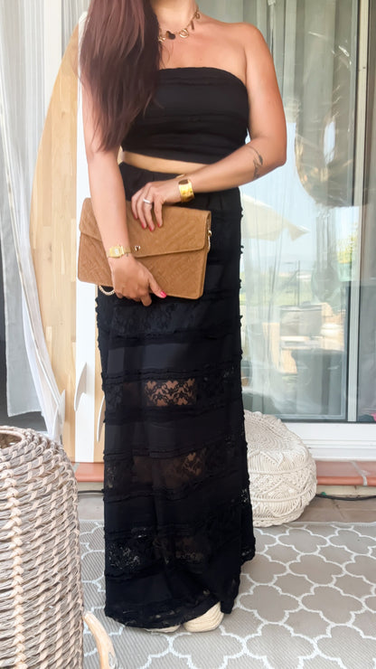 Ensemble en Dentelle Noir - Midnight Pearl
