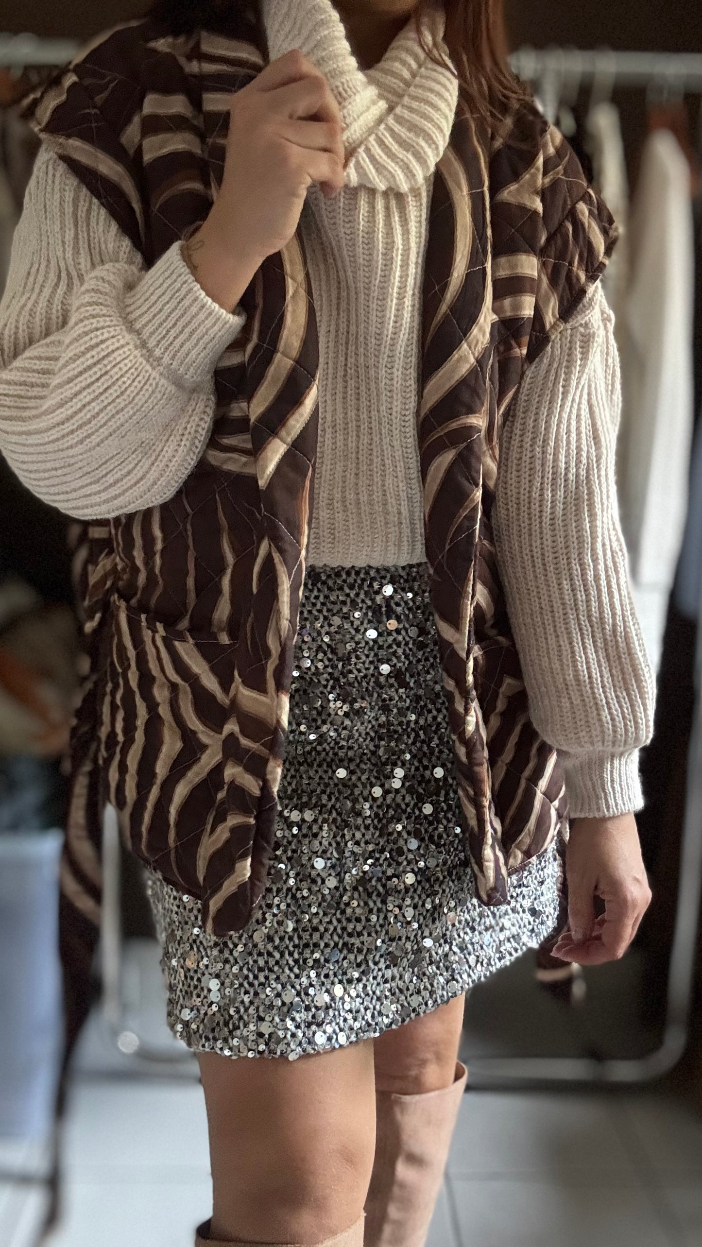 Veste sans manches matelassée