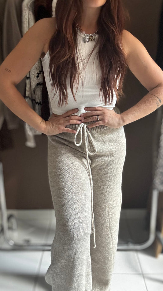 Pantalon en maille Comfy - Beige