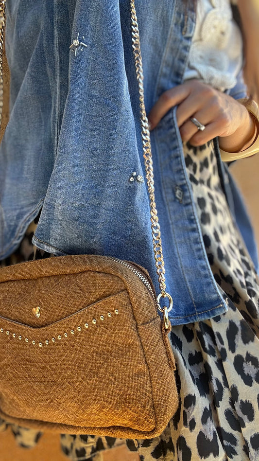 Sac en lin cognac - Rayon Doré