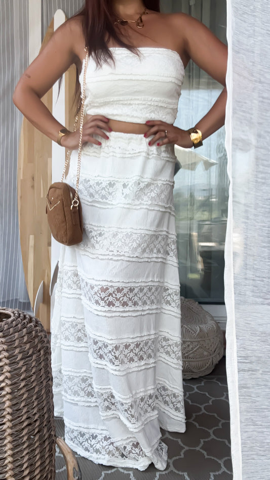 Ensemble en Dentelle Blanc - Sea Pearl