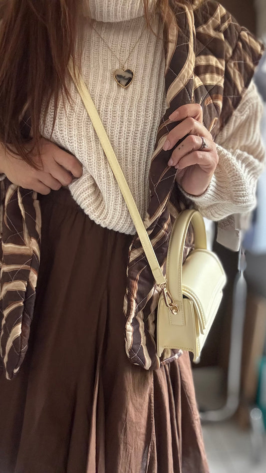 Jupe évasée Chocolat