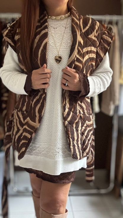 Veste sans manches matelassée