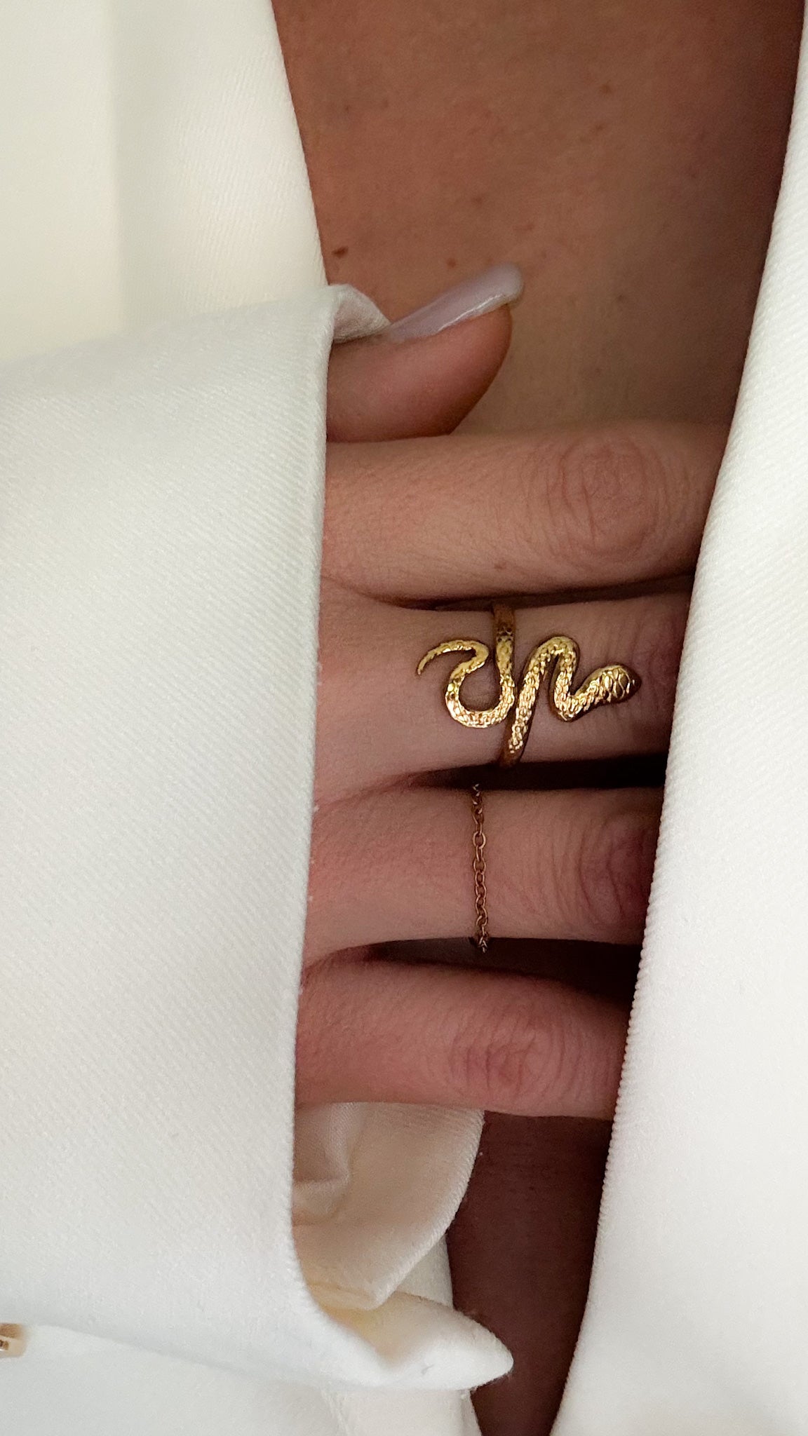 Bague Renaissance - Serpent symbolique