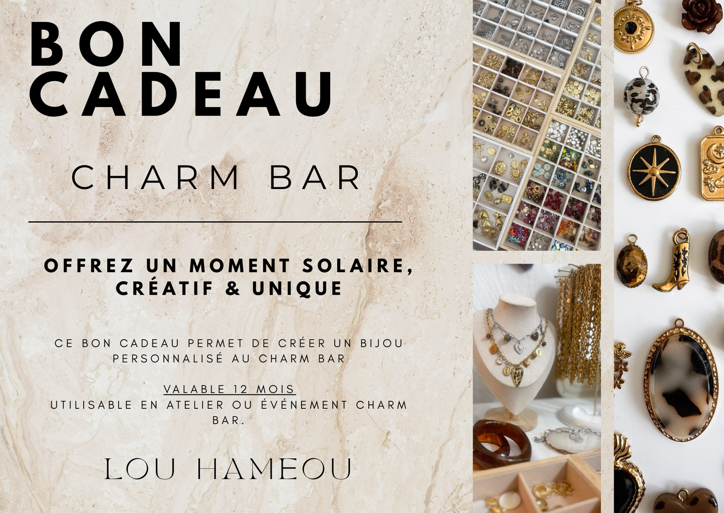 Carte cadeau Lou Hameou - Bijoux & Charm Bar