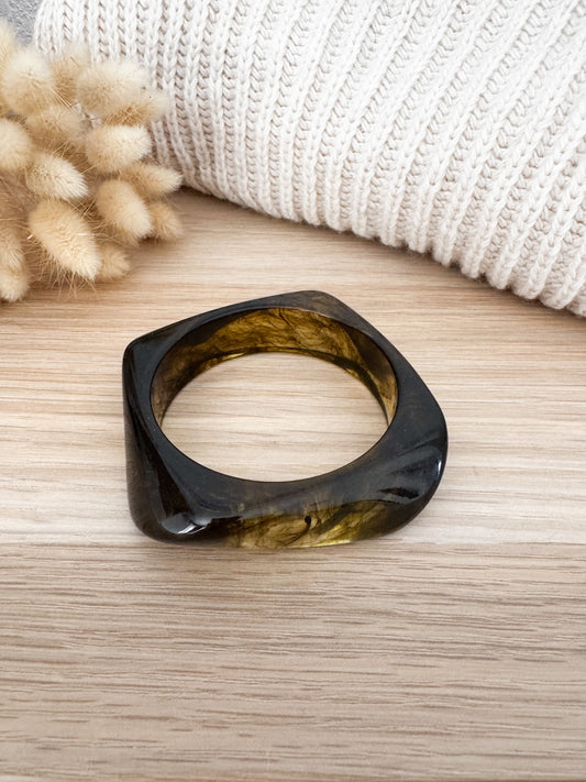Bracelet en résine - Kaki