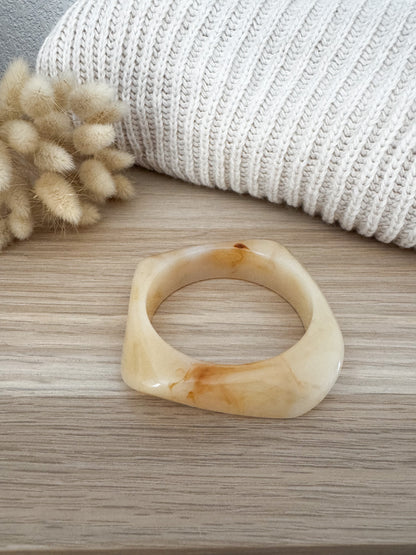 Bracelet en résine - Crème