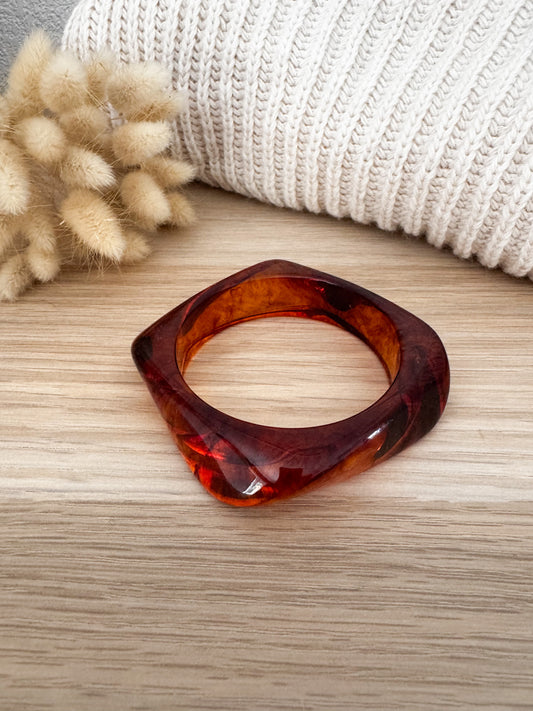 Bracelet en résine - Brun