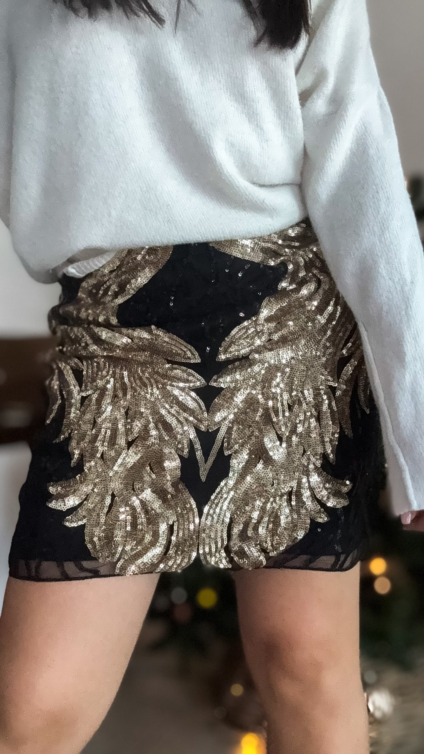 Jupe à paillettes Orion - Gold & Silver