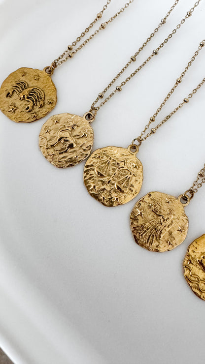 Collection Aura - Colliers Signes Astrologiques Dorés