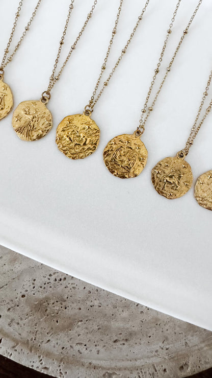 Collection Aura - Colliers Signes Astrologiques Dorés