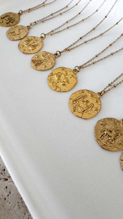 Collection Aura - Colliers Signes Astrologiques Dorés