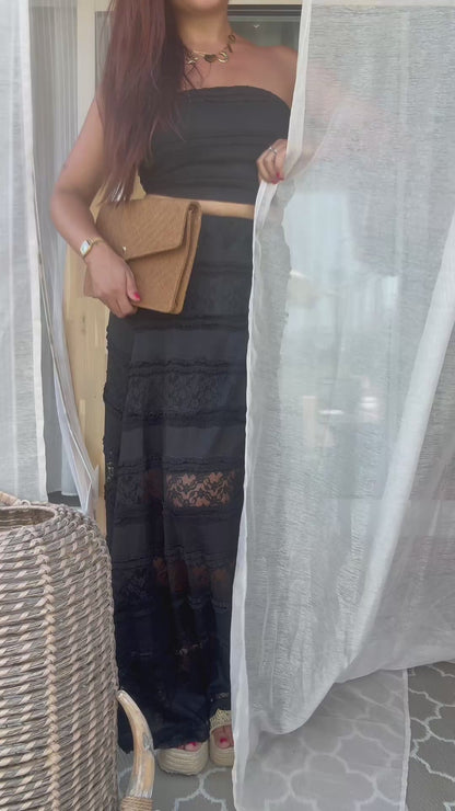 Ensemble en Dentelle Noir - Midnight Pearl