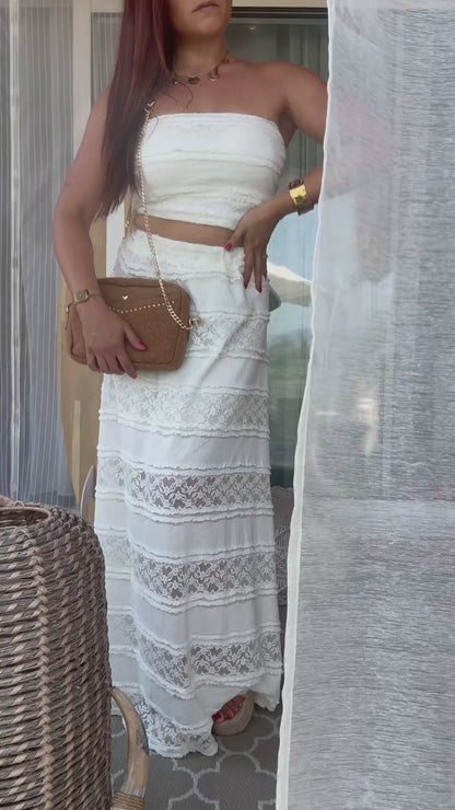 Ensemble en Dentelle Blanc - Sea Pearl