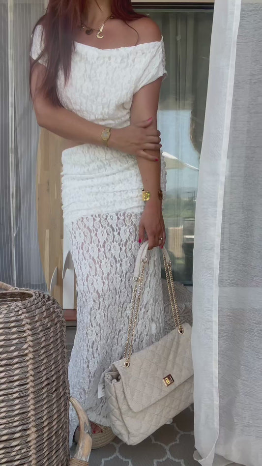 Ensemble en Dentelle Blanc - Moonlight Whisper