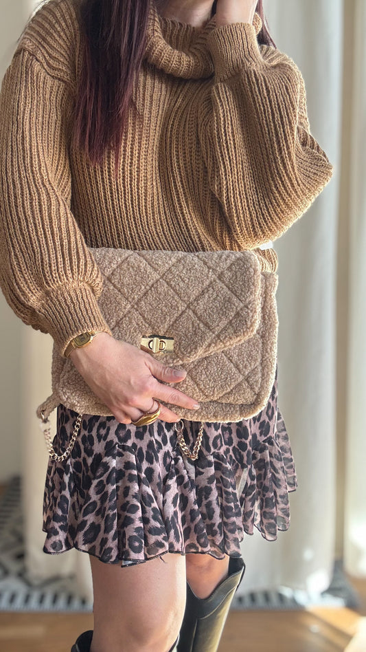 Sac Beige Moumoute – Détails Dorés